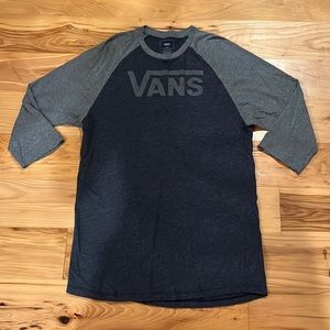 Vans raglan, large, gray and navy